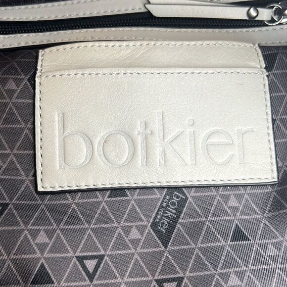Botkier backpack white leather silver colored studs lots of zippered pockets EUC main image 6